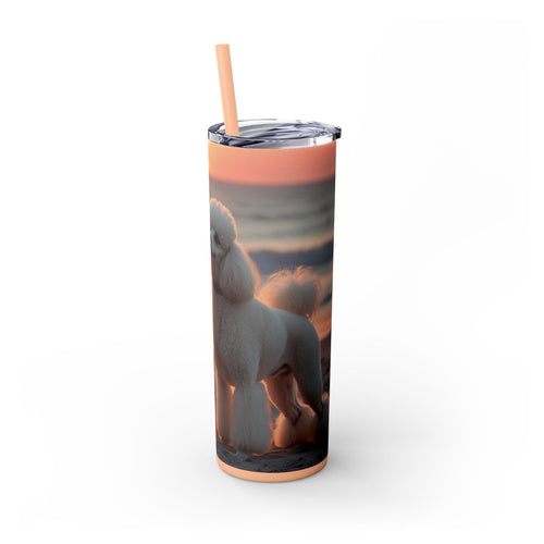 Skinny Tumbler with Straw – 20 oz Stainless Steel Cup