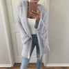 Plus size candy color plush long sleeves