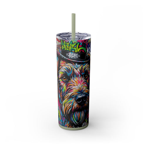 Skinny Tumbler with Straw – 20 oz Stainless Steel Cup