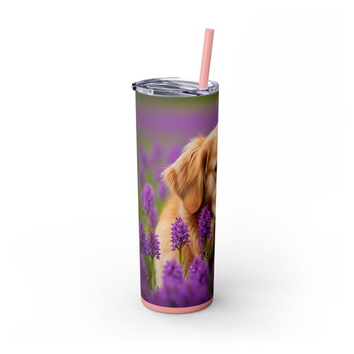Skinny Tumbler with Straw – 20 oz Stainless Steel Cup