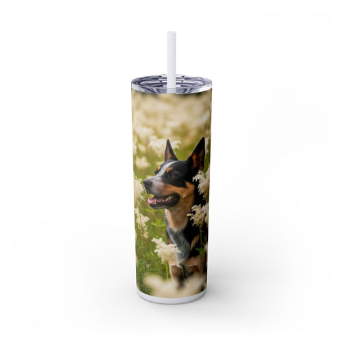 Skinny Tumbler with Straw – 20 oz Stainless Steel Cup