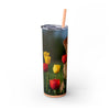 Skinny Tumbler with Straw – 20 oz Stainless Steel Cup