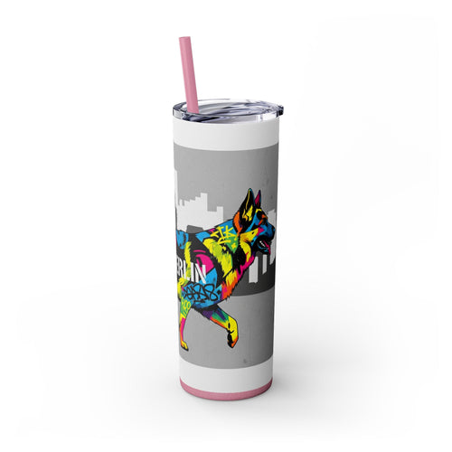 Skinny Tumbler with Straw – 20 oz Stainless Steel Cup