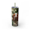 Skinny Tumbler with Straw – 20 oz Stainless Steel Cup
