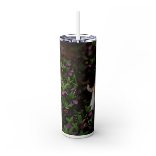 Skinny Tumbler with Straw – 20 oz Stainless Steel Cup