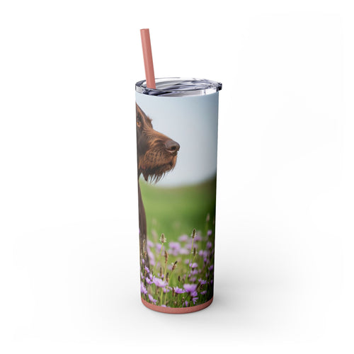 Skinny Tumbler with Straw – 20 oz Stainless Steel Cup
