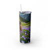 Skinny Tumbler with Straw – 20 oz Stainless Steel Cup