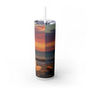 Skinny Tumbler with Straw – 20 oz Stainless Steel Cup