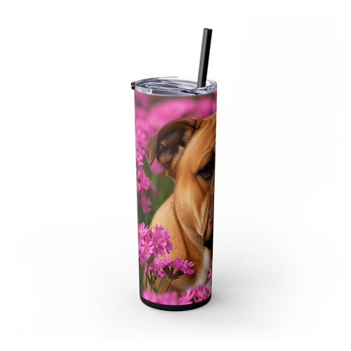 Skinny Tumbler with Straw – 20 oz Stainless Steel Cup