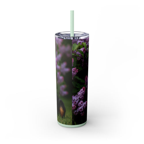 Skinny Tumbler with Straw – 20 oz Stainless Steel Cup