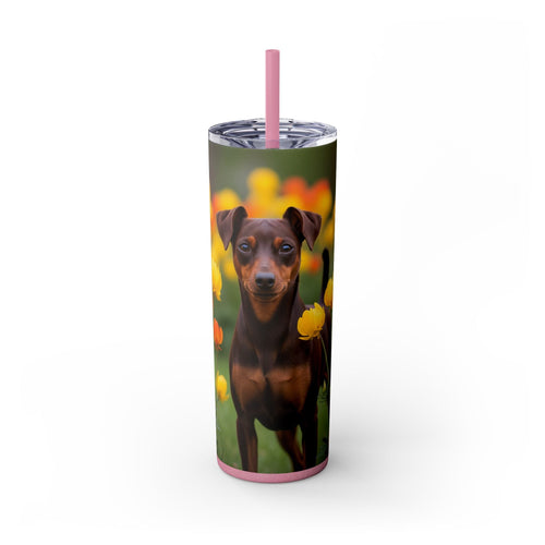 Skinny Tumbler with Straw – 20 oz Stainless Steel Cup