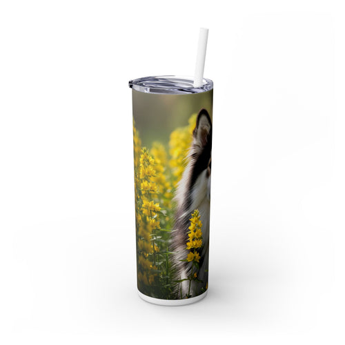 Skinny Tumbler with Straw – 20 oz Stainless Steel Cup