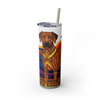 Skinny Tumbler with Straw – 20 oz Stainless Steel Cup