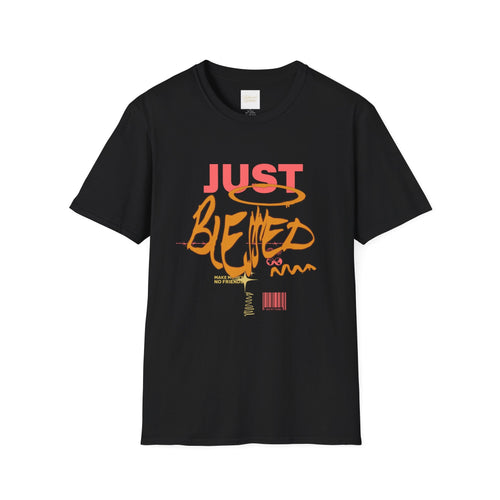 Just Blessed Graffiti Graphic Tee — Urban Faith Inspirational T-Shirt