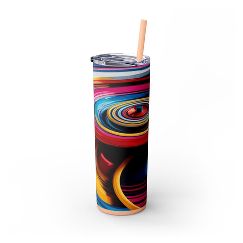 Skinny Tumbler with Straw – 20 oz Stainless Steel Cup