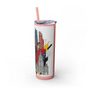 Skinny Tumbler with Straw – 20 oz Stainless Steel Cup