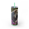 Skinny Tumbler with Straw – 20 oz Stainless Steel Cup
