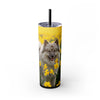 Skinny Tumbler with Straw – 20 oz Stainless Steel Cup
