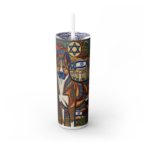 Skinny Tumbler with Straw – 20 oz Stainless Steel Cup