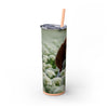 Skinny Tumbler with Straw – 20 oz Stainless Steel Cup