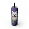 Skinny Tumbler with Straw – 20 oz Stainless Steel Cup