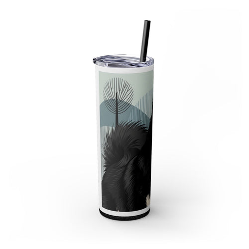 Skinny Tumbler with Straw – 20 oz Stainless Steel Cup