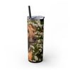 Skinny Tumbler with Straw – 20 oz Stainless Steel Cup