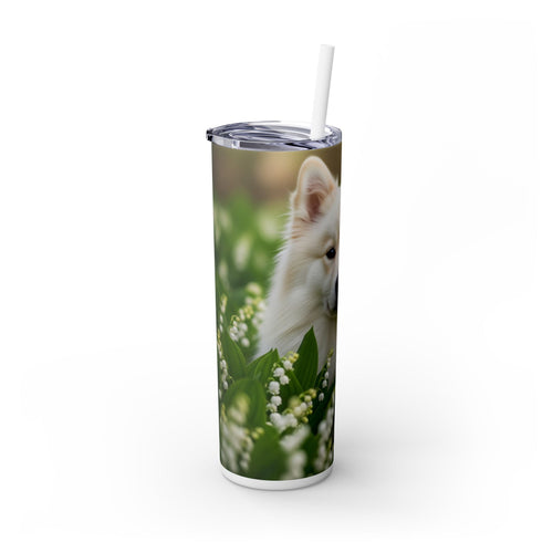 Skinny Tumbler with Straw – 20 oz Stainless Steel Cup