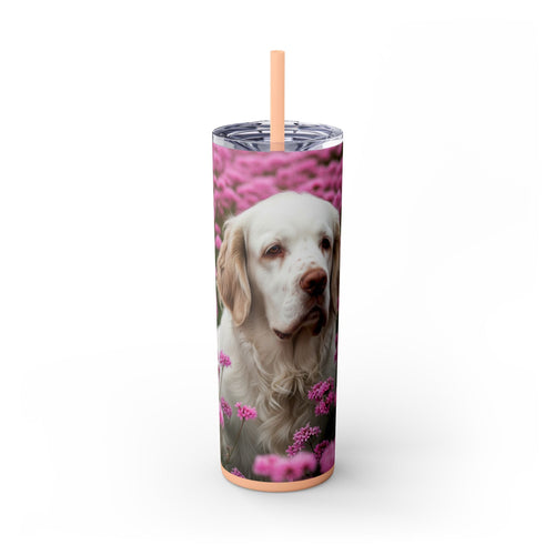 Skinny Tumbler with Straw – 20 oz Stainless Steel Cup