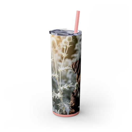 Skinny Tumbler with Straw – 20 oz Stainless Steel Cup