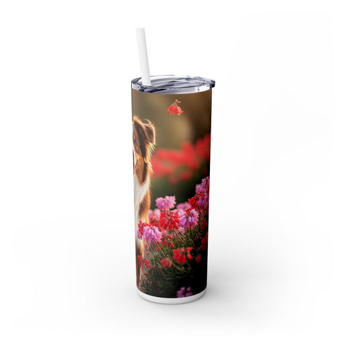 Skinny Tumbler with Straw – 20 oz Stainless Steel Cup