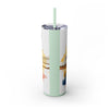 Skinny Tumbler with Straw – 20 oz Stainless Steel Cup