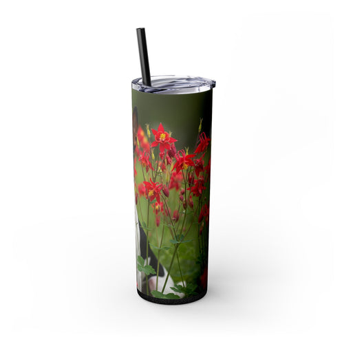 Skinny Tumbler with Straw – 20 oz Stainless Steel Cup