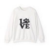 Love Paw Print Sweatshirt Sizes Small - 4XL (8 colors)