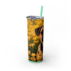 Skinny Tumbler with Straw – 20 oz Stainless Steel Cup