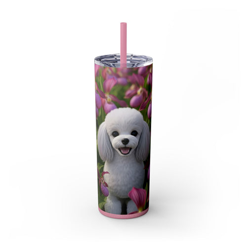 Skinny Tumbler with Straw – 20 oz Stainless Steel Cup