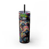 Skinny Tumbler with Straw – 20 oz Stainless Steel Cup