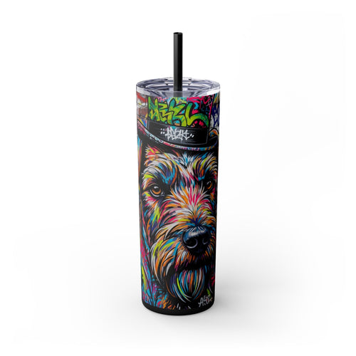 Skinny Tumbler with Straw – 20 oz Stainless Steel Cup