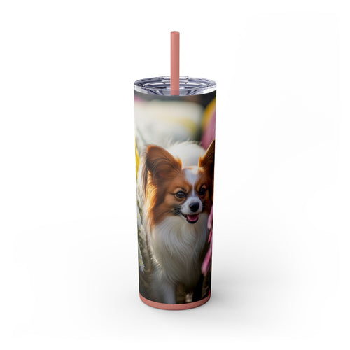 Skinny Tumbler with Straw – 20 oz Stainless Steel Cup
