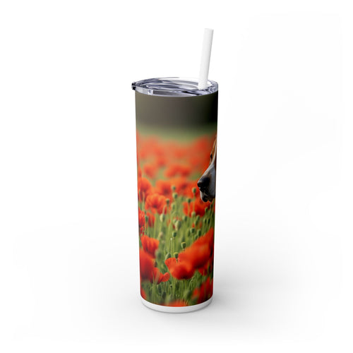 Skinny Tumbler with Straw – 20 oz Stainless Steel Cup