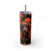 Skinny Tumbler with Straw – 20 oz Stainless Steel Cup