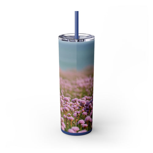 Skinny Tumbler with Straw – 20 oz Stainless Steel Cup