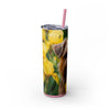Skinny Tumbler with Straw – 20 oz Stainless Steel Cup