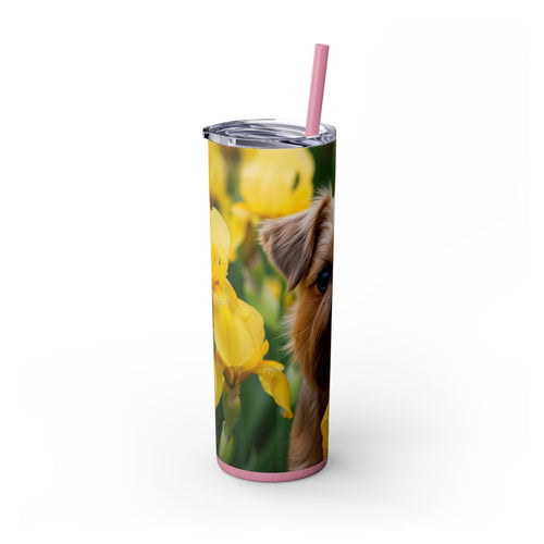Skinny Tumbler with Straw – 20 oz Stainless Steel Cup