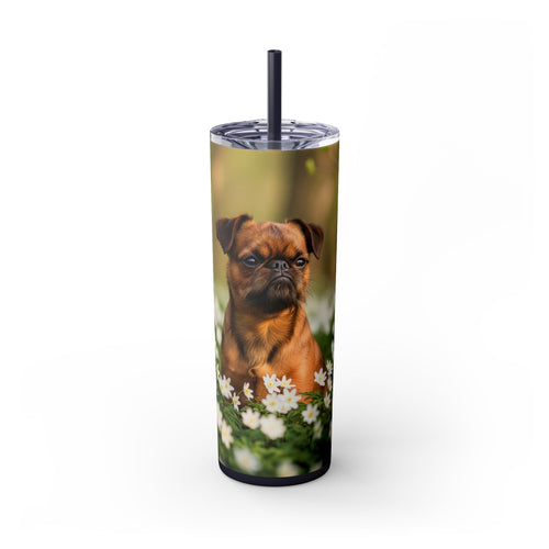 Skinny Tumbler with Straw – 20 oz Stainless Steel Cup