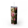 Skinny Tumbler with Straw – 20 oz Stainless Steel Cup