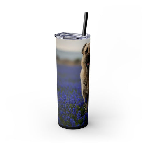 Skinny Tumbler with Straw – 20 oz Stainless Steel Cup