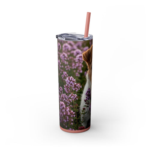 Skinny Tumbler with Straw – 20 oz Stainless Steel Cup