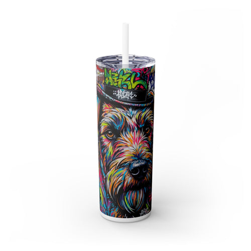 Skinny Tumbler with Straw – 20 oz Stainless Steel Cup