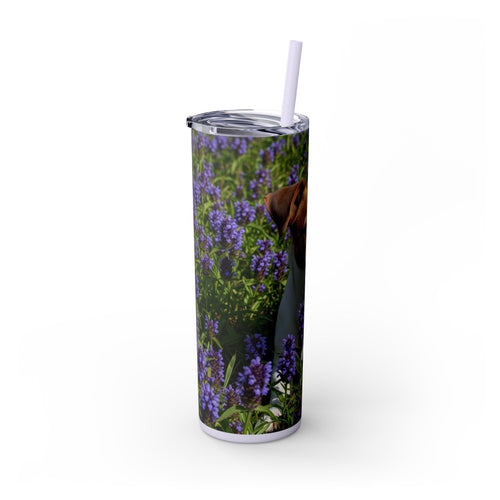 Skinny Tumbler with Straw – 20 oz Stainless Steel Cup